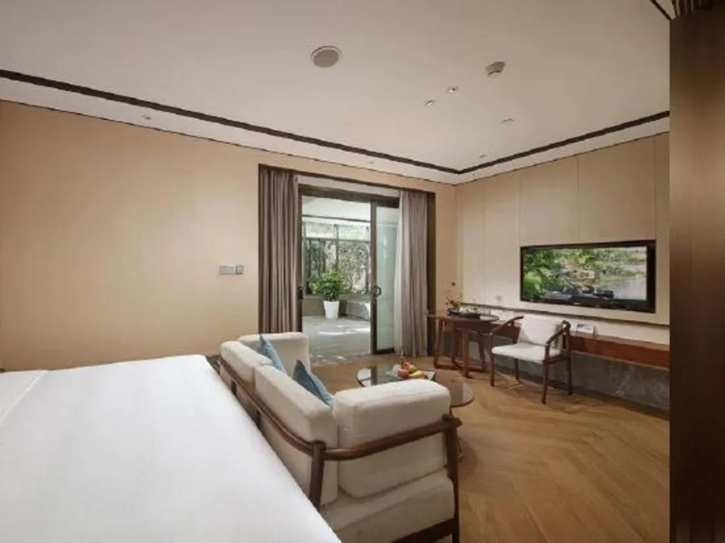 Bed in Fliport Hotel Zhangzhou Yuanshan