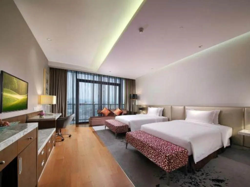 Bed in Fliport Hotel Zhangzhou Yuanshan