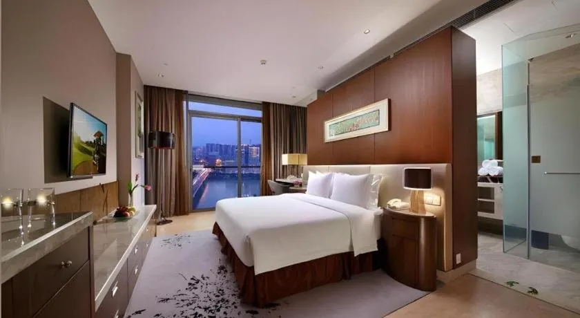 Bed in Fliport Hotel Zhangzhou Yuanshan