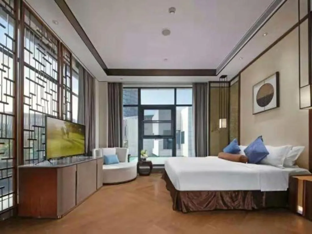 Bed in Fliport Hotel Zhangzhou Yuanshan