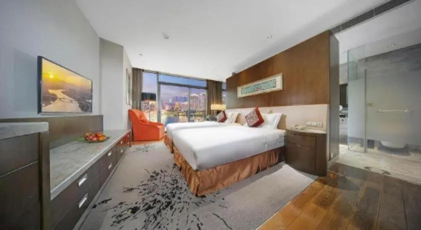 Bed in Fliport Hotel Zhangzhou Yuanshan