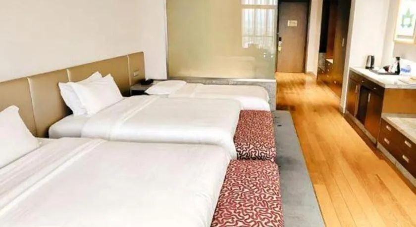Bed in Fliport Hotel Zhangzhou Yuanshan
