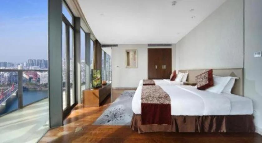 Bed in Fliport Hotel Zhangzhou Yuanshan