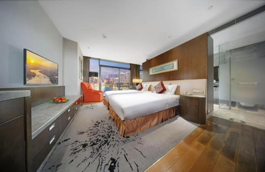 Bed in Fliport Hotel Zhangzhou Yuanshan