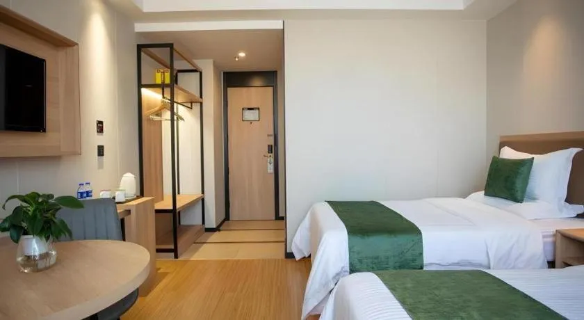 Bed in GreenTree Inn Jiangxi Nanchang XianGYAng Road Lianxi Road Business Hotel