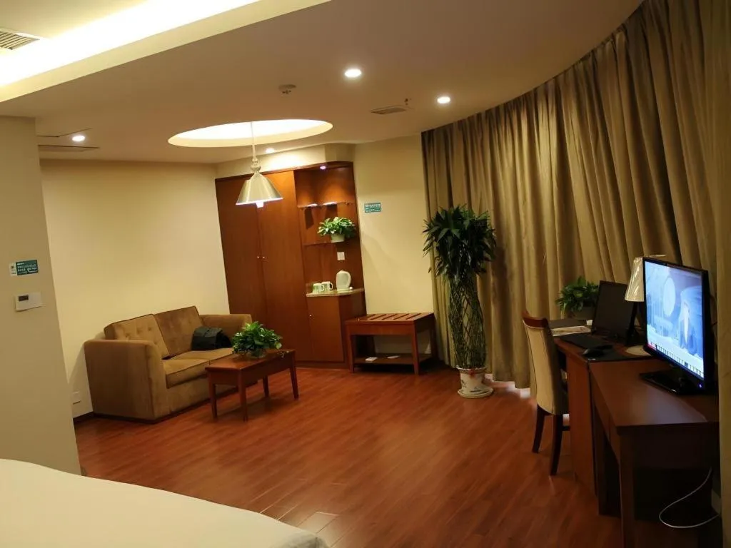 Bed in GreenTree Inn Jiangxi Nanchang XianGYAng Road Lianxi Road Business Hotel