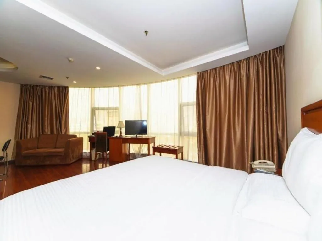 Bed in GreenTree Inn Jiangxi Nanchang XianGYAng Road Lianxi Road Business Hotel