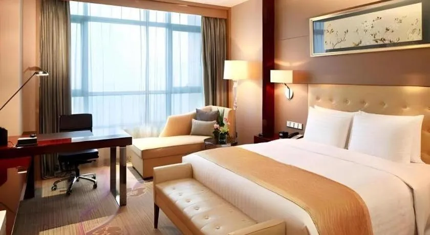 Bed in GreenTree Inn Jiangxi Nanchang XianGYAng Road Lianxi Road Business Hotel