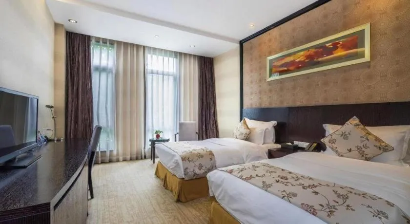 Bed in Hangzhou Xixi Nade Runzeyuan Hotel