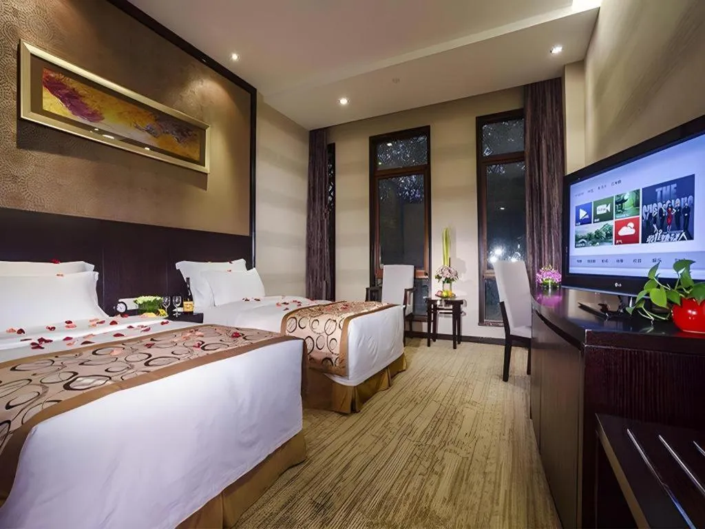 Bed in Hangzhou Xixi Nade Runzeyuan Hotel