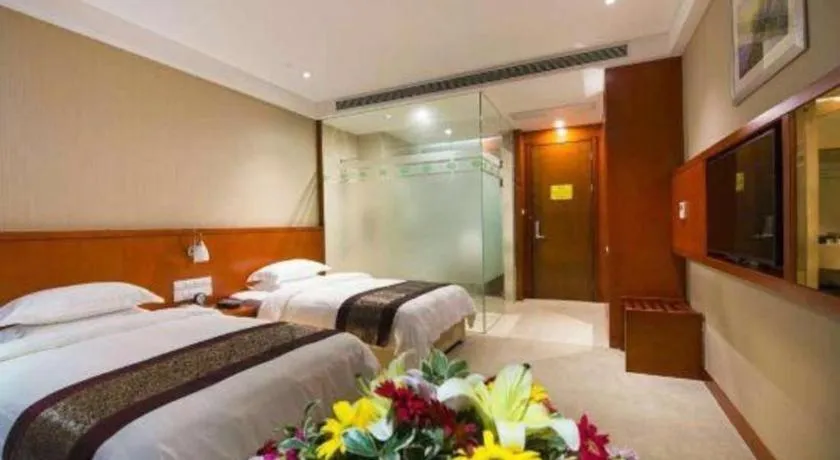 Bed in Sunparkview Hotel Shanghai