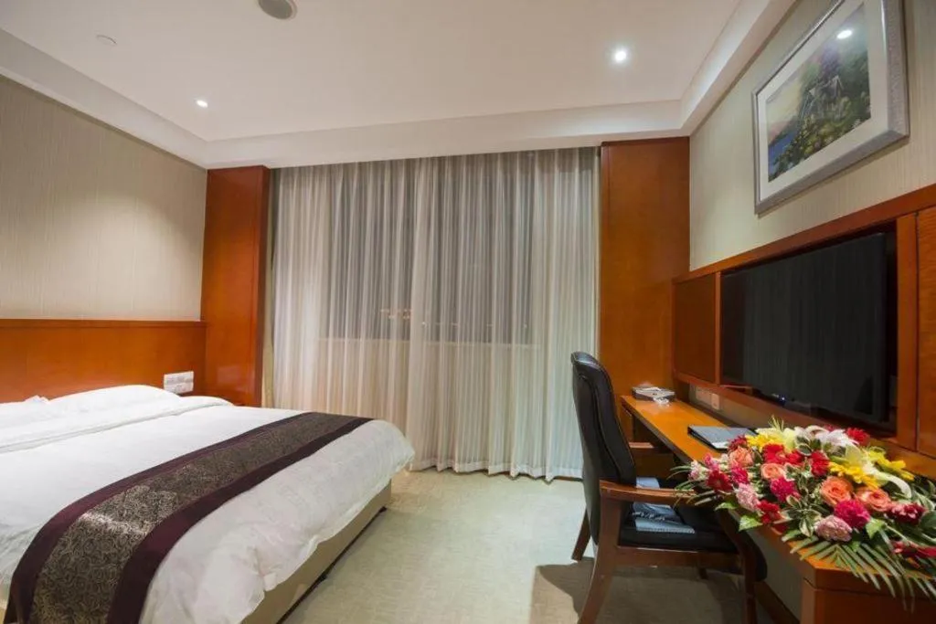 Bed in Sunparkview Hotel Shanghai