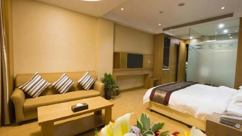 Bed in Sunparkview Hotel Shanghai