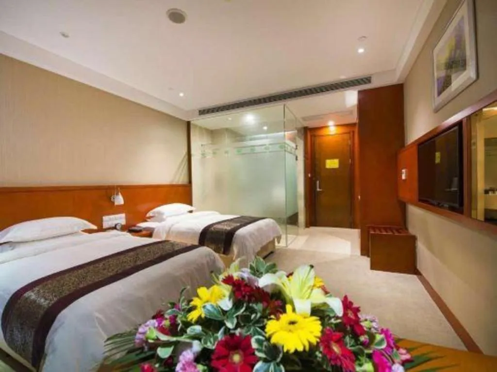 Bed in Sunparkview Hotel Shanghai