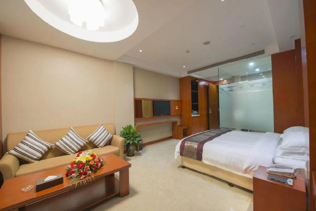 Bed in Sunparkview Hotel Shanghai