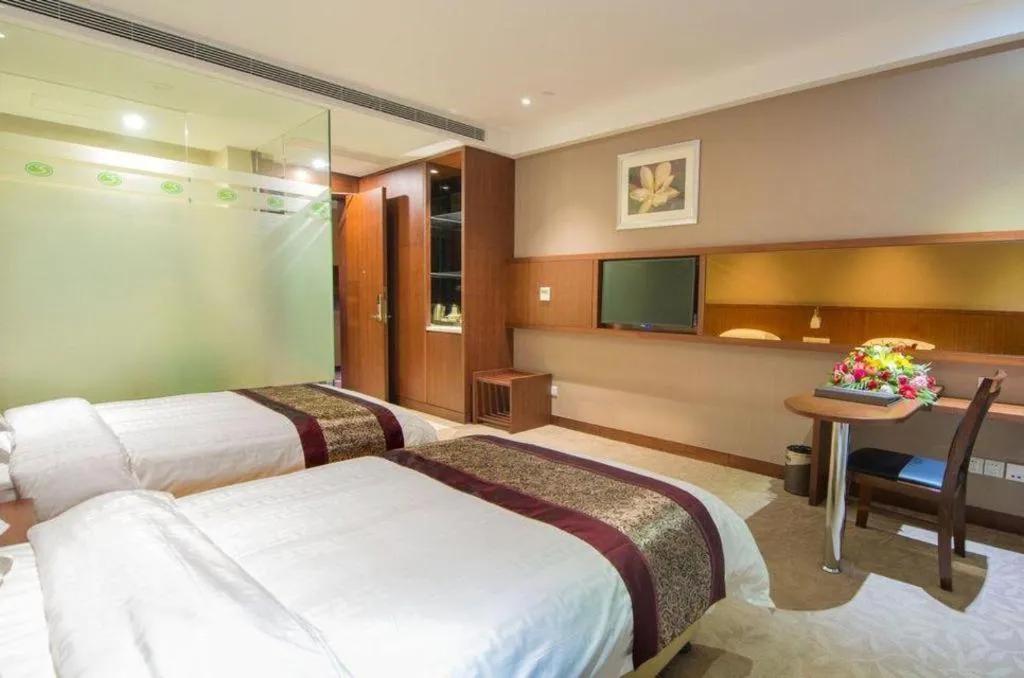 Bed in Sunparkview Hotel Shanghai