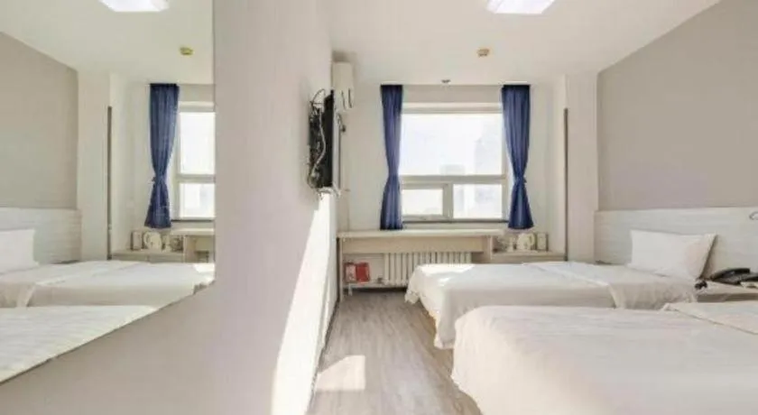 Bed in 7 Days Inn Tianjin Binhai New District Yujiabao Metro Station