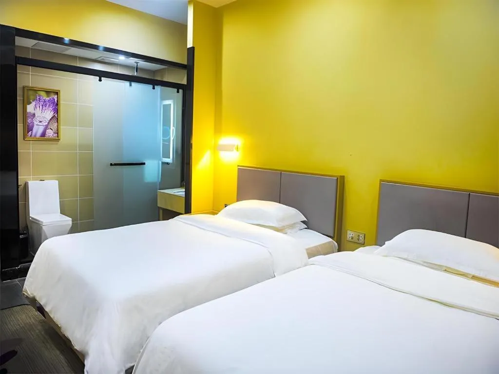 Bed in LAVANDE Hotel Dalian Huanan Square North Railway Station