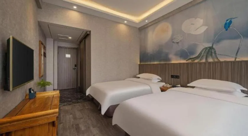 Bed in Xi'an Huiya Tianmu Hotel