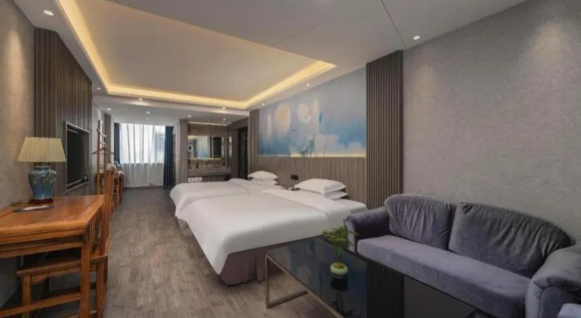 Bed in Xi'an Huiya Tianmu Hotel