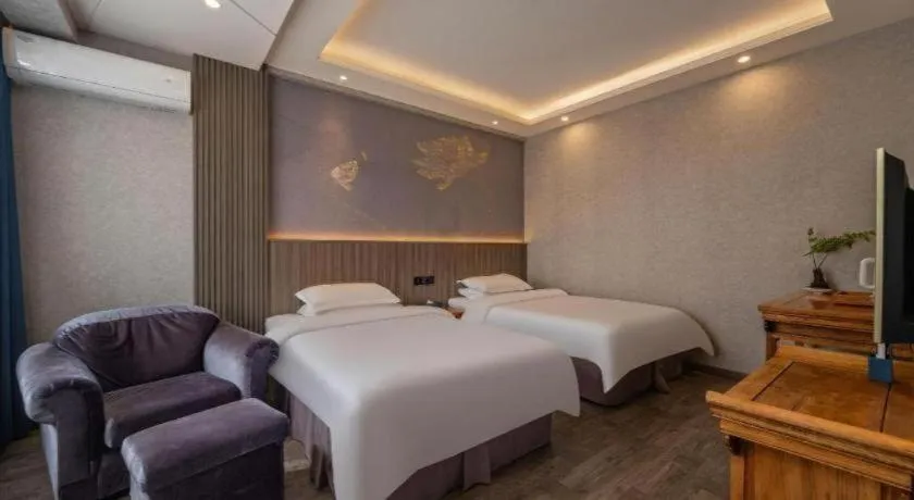 Bed in Xi'an Huiya Tianmu Hotel