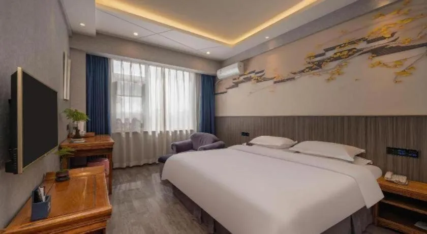 Bed in Xi'an Huiya Tianmu Hotel