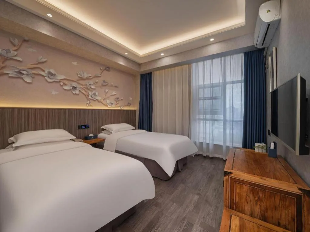 Bed in Xi'an Huiya Tianmu Hotel