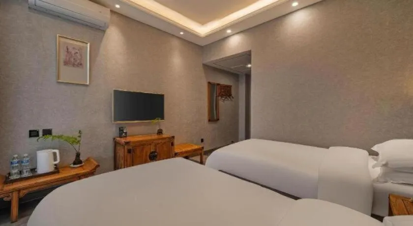 Bed in Xi'an Huiya Tianmu Hotel