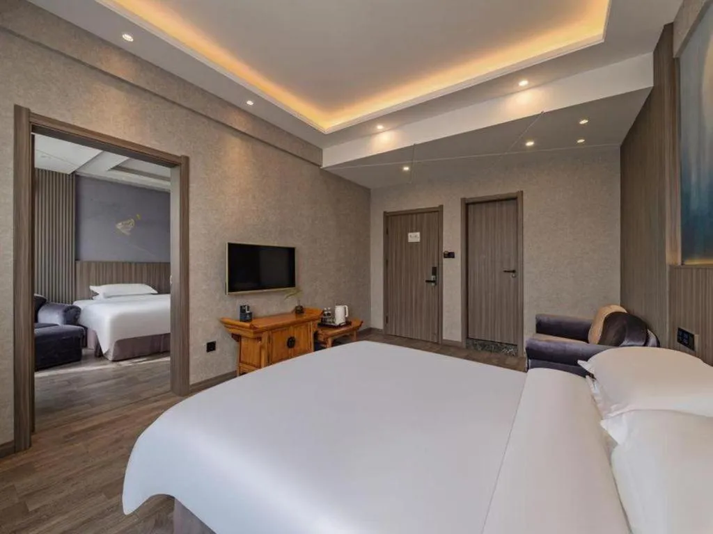 Bed in Xi'an Huiya Tianmu Hotel