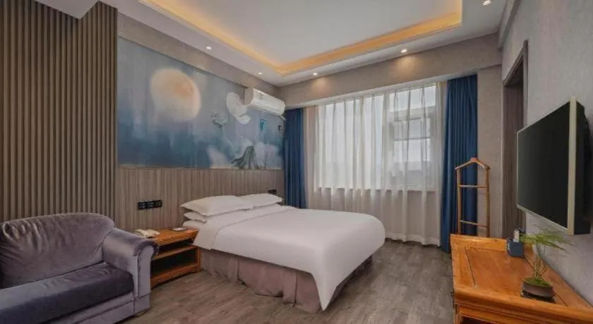 Bed in Xi'an Huiya Tianmu Hotel