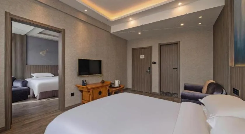 Bed in Xi'an Huiya Tianmu Hotel