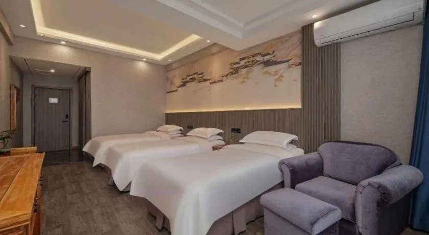 Bed in Xi'an Huiya Tianmu Hotel