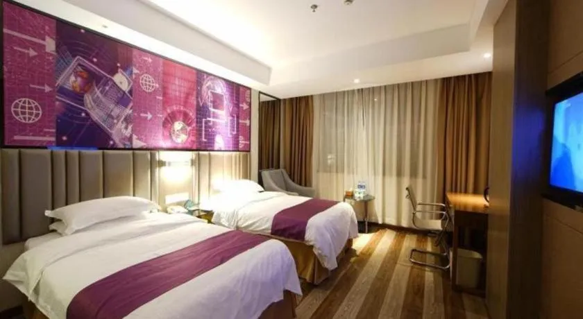 Bed in GreenTree Inn Fujian Fuzhou Software Park River View Business Hotel