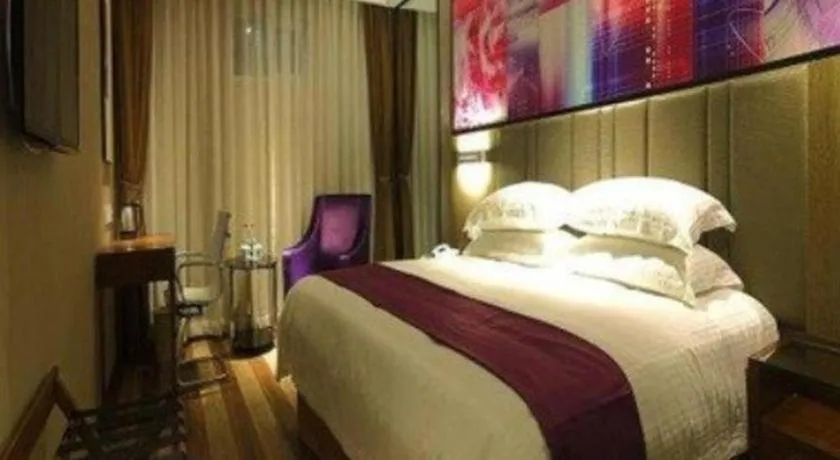 Bed in GreenTree Inn Fujian Fuzhou Software Park River View Business Hotel