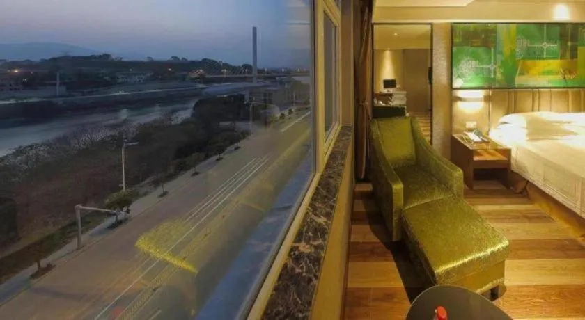 Bed in GreenTree Inn Fujian Fuzhou Software Park River View Business Hotel