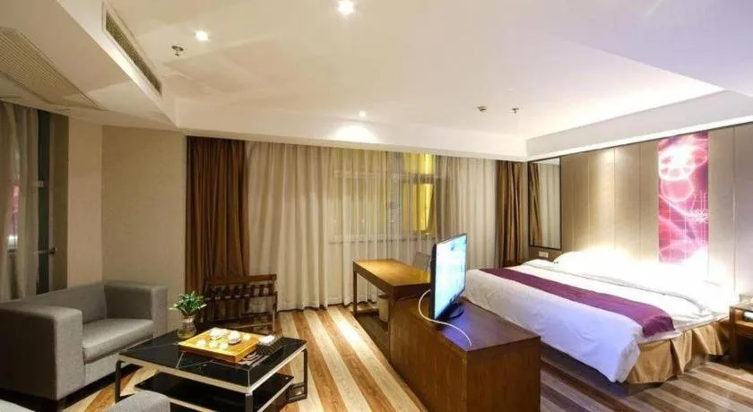 Bed in GreenTree Inn Fujian Fuzhou Software Park River View Business Hotel