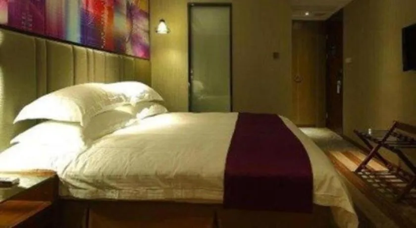 Bed in GreenTree Inn Fujian Fuzhou Software Park River View Business Hotel