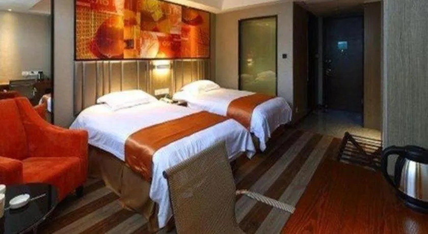 Bed in GreenTree Inn Fujian Fuzhou Software Park River View Business Hotel