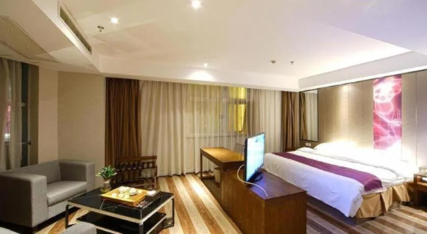 Bed in GreenTree Inn Fujian Fuzhou Software Park River View Business Hotel