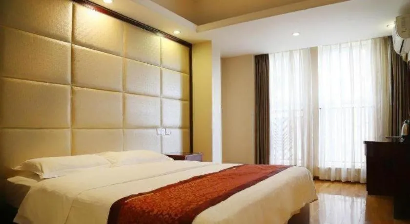 Bed in GreenTree Inn Chengdu North Railway Station Beichengtianjie Business Hotel