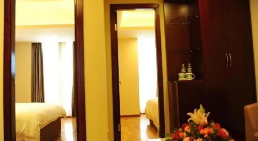 Bed in GreenTree Inn Chengdu North Railway Station Beichengtianjie Business Hotel