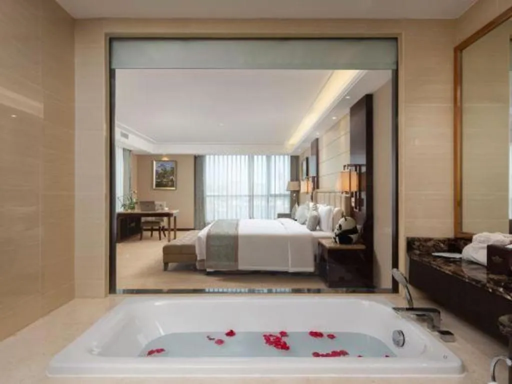 Bed in Howard Johnson Zunyue Hotel Chengdu