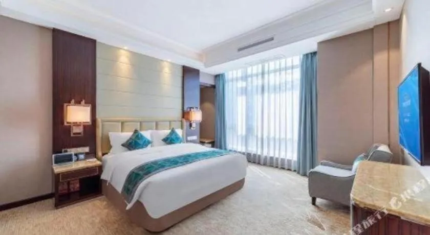 Bed in Howard Johnson Zunyue Hotel Chengdu