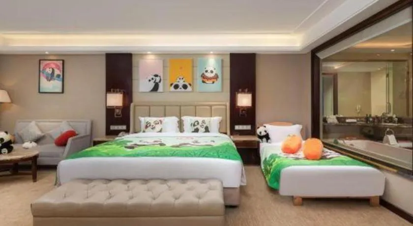 Bed in Howard Johnson Zunyue Hotel Chengdu