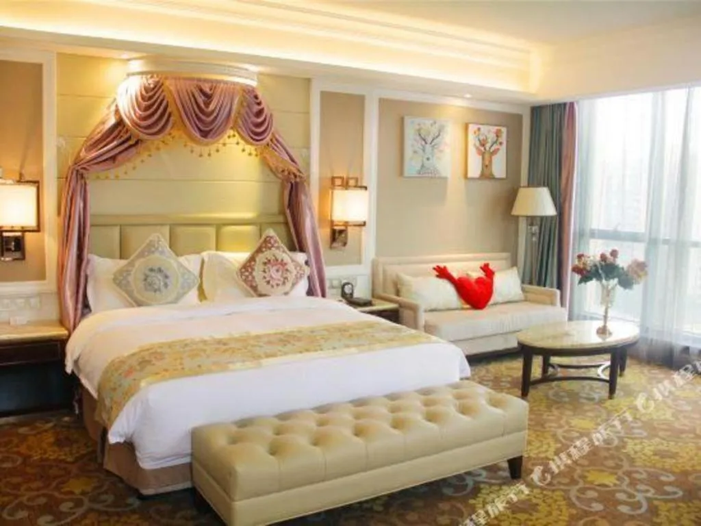 Bed in Howard Johnson Zunyue Hotel Chengdu