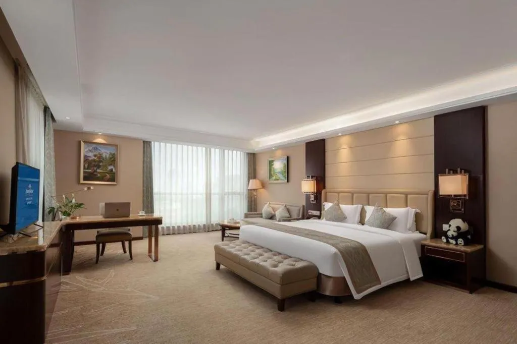 Bed in Howard Johnson Zunyue Hotel Chengdu