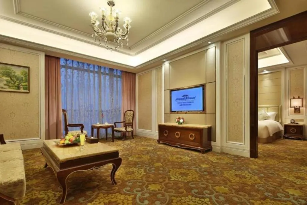 Bed in Howard Johnson Zunyue Hotel Chengdu