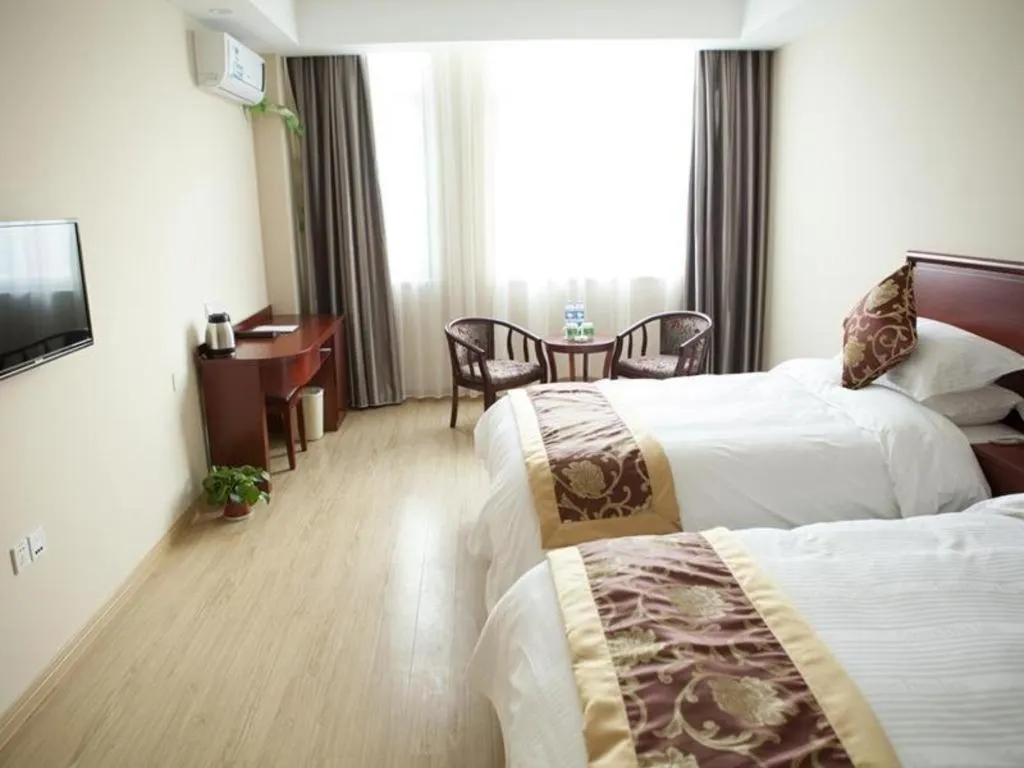 Bed in GreenTree Inn Jiansu Nantong Tongzhouwan Huanghe Road Business Hotel