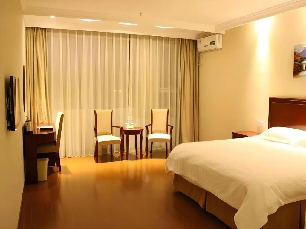 Bed in GreenTree Inn Beijing Daxing Xingye Street Liyuan Business Hotel