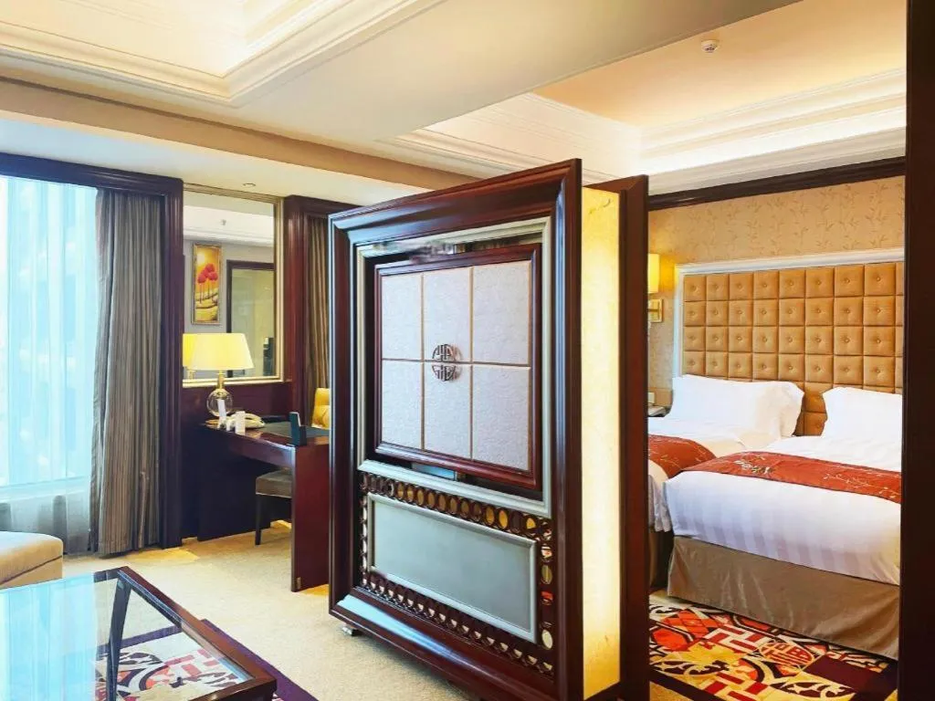 Bed in Shenyang Royal Wan Xin Hotel